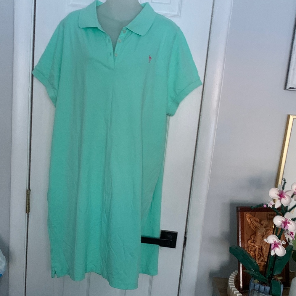 J. Crew Mint Green Polo Dress
